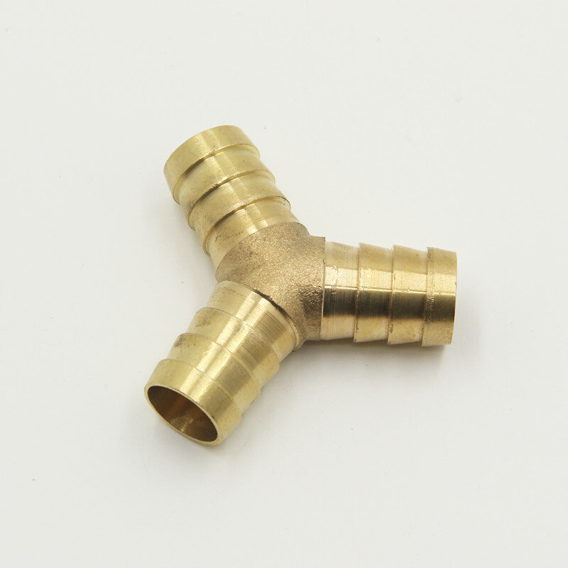 Conector de junta en t de latón para manguera de 4mm, 5mm, 6mm, 8mm, 10mm, 12mm, 16mm, 19mm, accesorios de tubo de agua de Pagoda de cobre