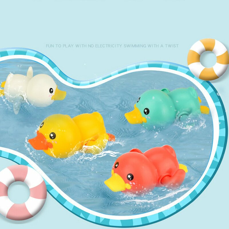 Crianças do bebê squeaky clockwork patos banho brinquedos banho quarto água divertido jogo jogando recém-nascidos meninos meninas brinquedos para crianças