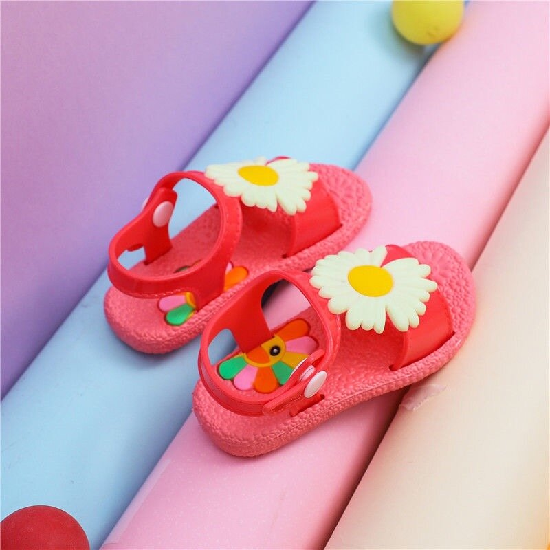 Kobiece sandały niemowlęce letnie nowe 0-2 letnie sandały niemowlęce maluch miękkie dno antypoślizgowe buty księżniczki buty dla małego dziecka