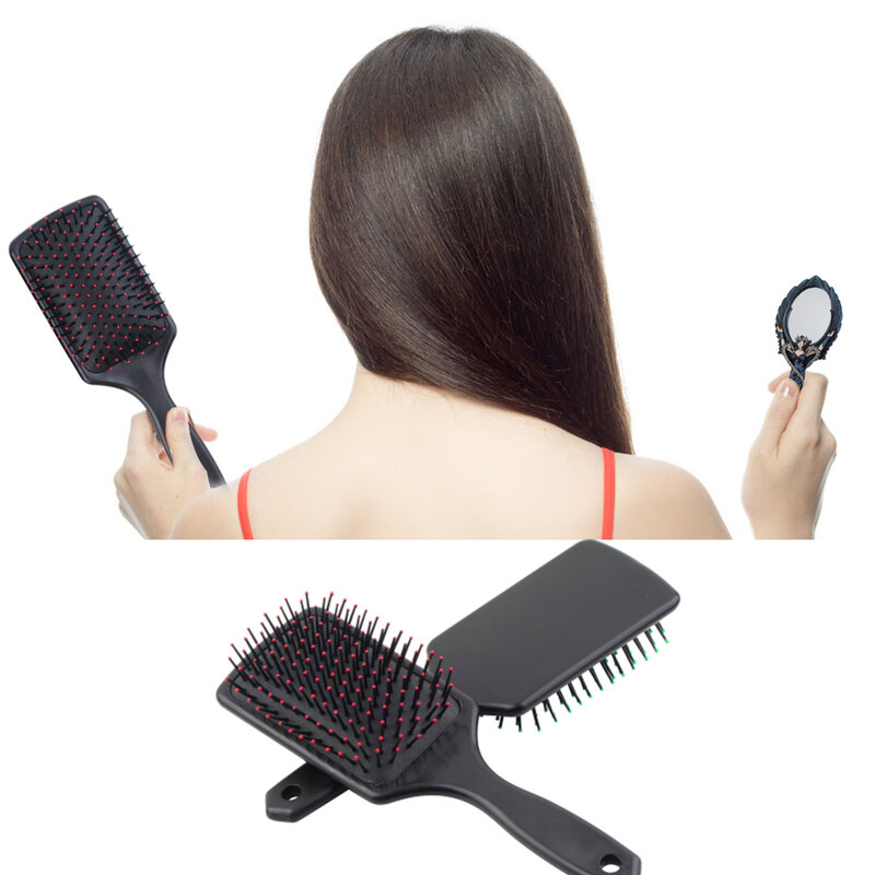 Cepillo profesional de plástico para la pérdida de pelo, almohadilla de remo para masaje del cuero cabelludo, peine cepillo de pelo utensilio de peluquería