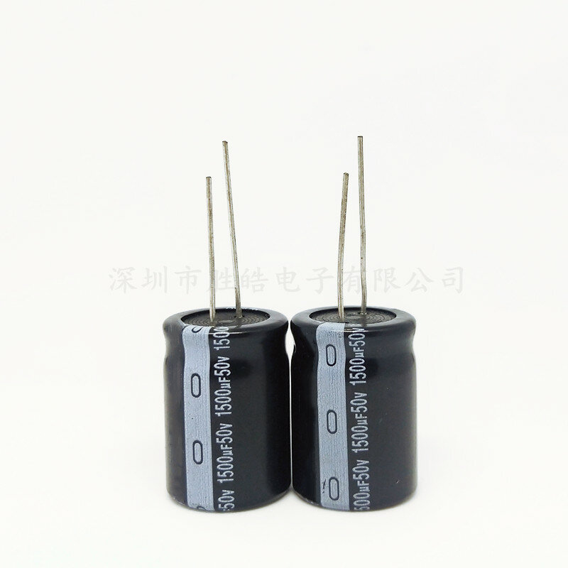 5 Pçs/lote 50v1500uf Novo Direto Plug-in De Alumínio Eletrolítico Capacitância 1500UF 50V Tamanho: 13x25(mm)