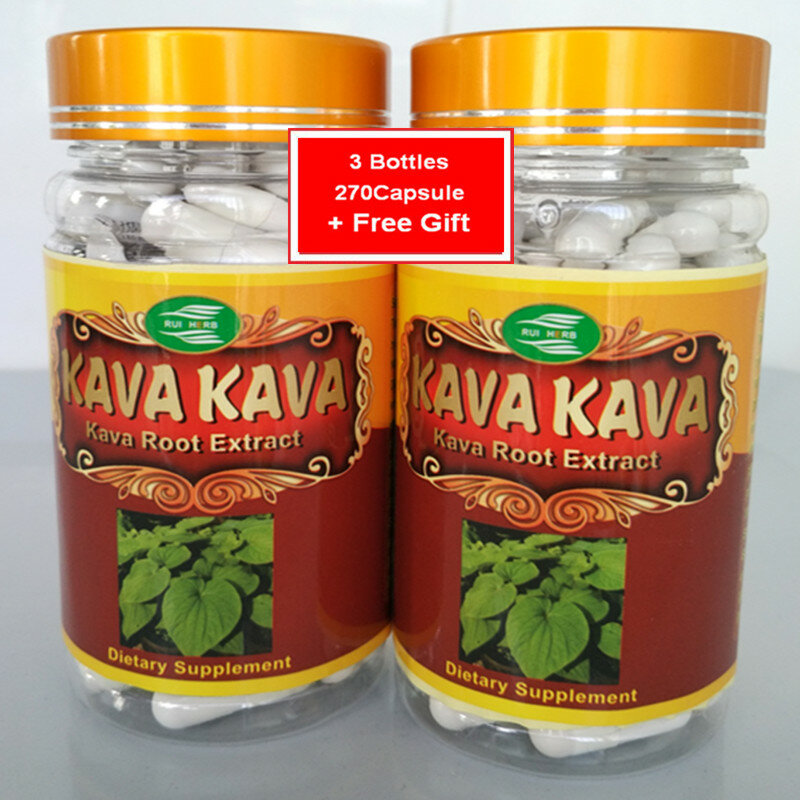 3Bottle Kava Extract Caps 500mg x 270pcs free shipping