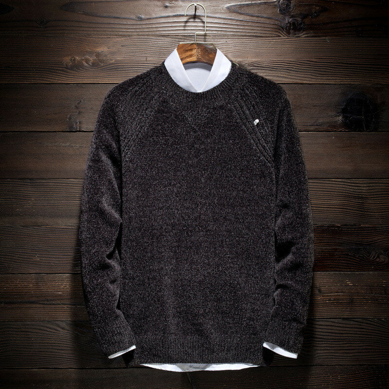 MRMT-suéter masculino de manga comprida com gola redonda, pulôver jovem masculino, malhas de cor pura, inverno, marca, 2022