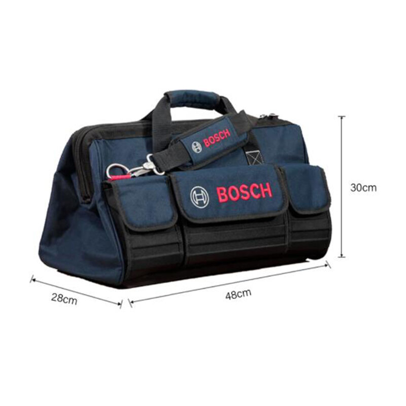 Bosch-bolsa de herramientas Original, destornillador eléctrico, llave de taladro, telémetro, bolso de mano, bolsa de herramientas duradera para herramientas eléctricas de 12V y 18V