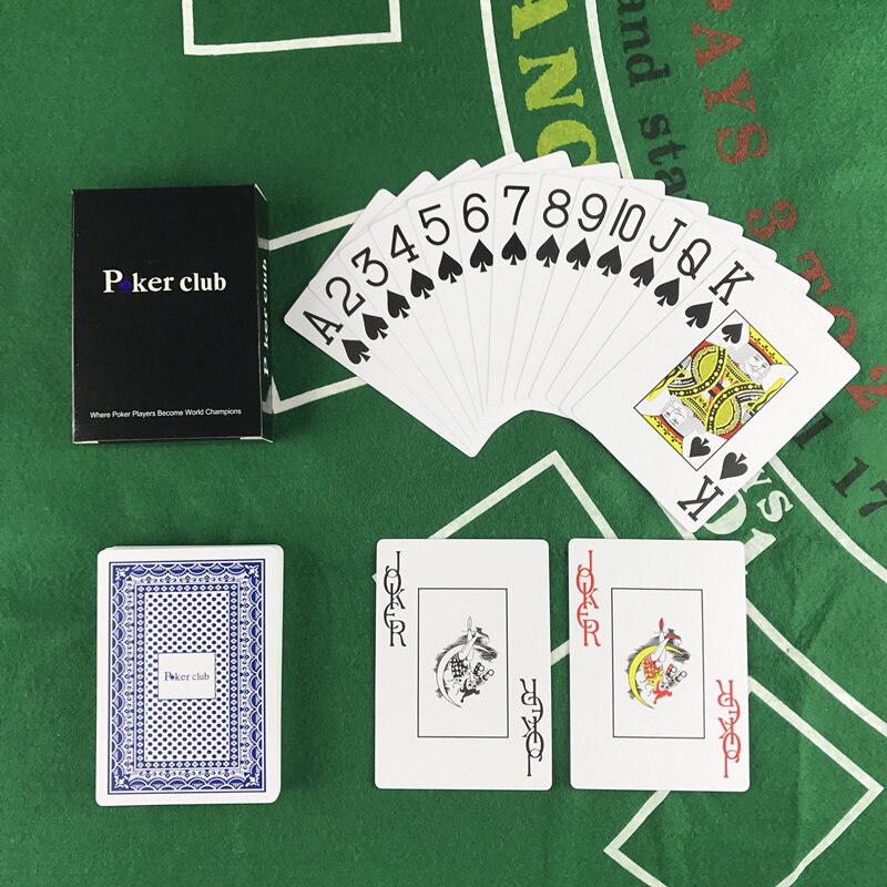 New 2 Bộ/lô Baccarat Texas Hold'em Nhựa Không Thấm Nước Thẻ Chơi Chà Poker Câu Lạc Bộ Thẻ Ban Trò Chơi 2.48*3.46 inch Yernea