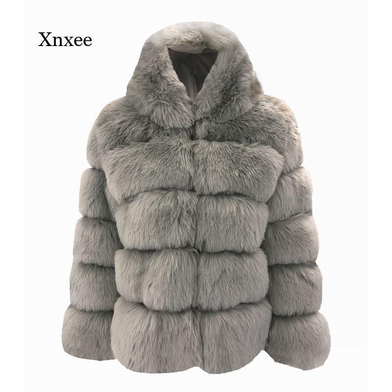 ฤดูหนาวผู้หญิงแฟชั่น Faux ขนสัตว์ Faux หนัง Plus ขนาดผู้หญิงเสื้อขนสัตว์เสื้อโค้ทและแจ็คเก็ต