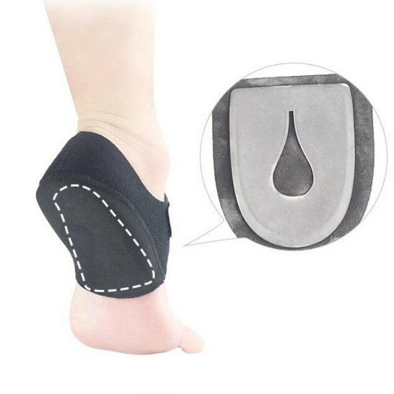 Гелевая подушка для пятки, облегчение боли при подошвенном фасциите, носок для ношения в обуви, подушка для стопы, искусственная пятка, рукава, вставки