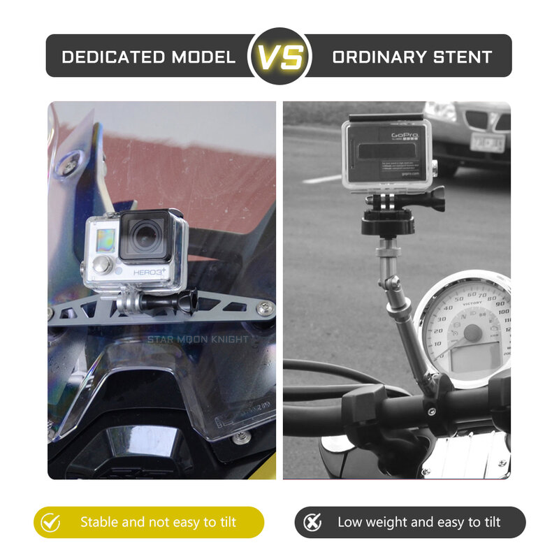 R1250rs acessórios da motocicleta titular cam câmera gravador de condução suporte câmera frontal montagem camrack para bmw r 1250 rs r1250rs