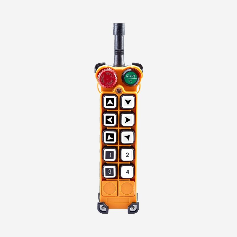 Telecontrol-Interruptor de botón de control remoto industrial, dispositivo de control remoto de una sola velocidad de 10 canales para grúa aérea, F26-B1