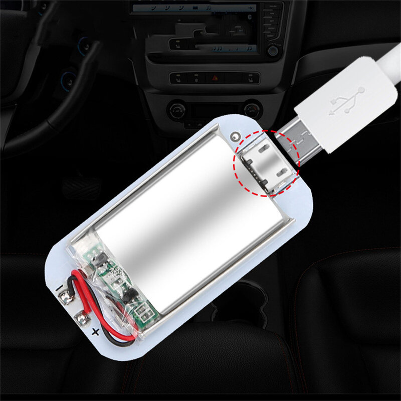 車のルーフと天井用の磁気タッチライト,LEDインテリア照明,USB充電,タッチアクティベート,2ユニット