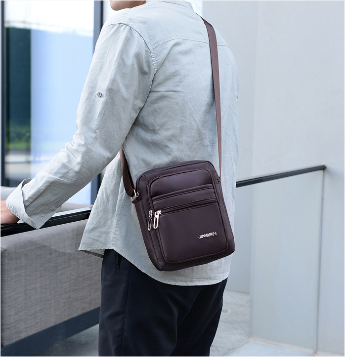 Torba męska o dużej pojemności nowa pojedyncza torba na ramię moda biznesowa męska Messenger męska plecak rekreacyjny