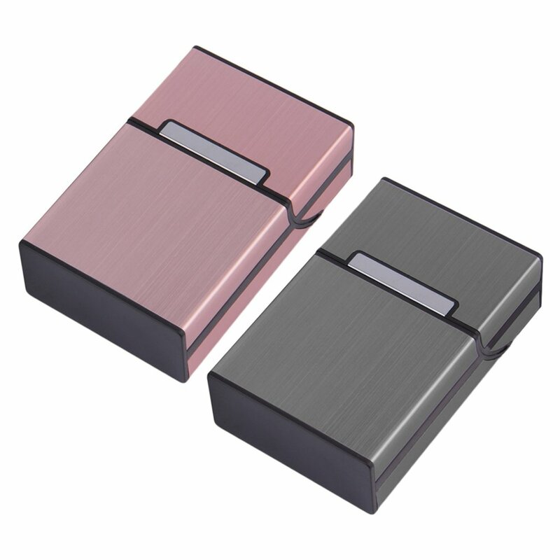 Contenitore per sigari 20 bastoncini portasigarette in metallo accessori per fumatori regalo per uomo Fashion CreativeTobacco Holder Pocket Box