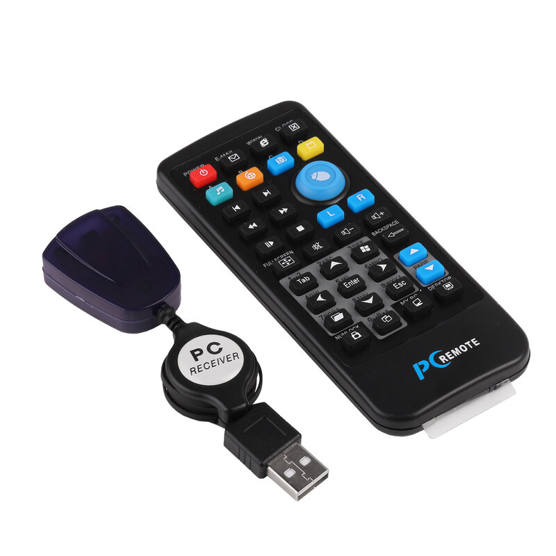 PC Remote Control Wireless USB computer remote controller Wireless  for Laptop 6 Multimedia Hot Keys 3 Mouse Cursor Keys