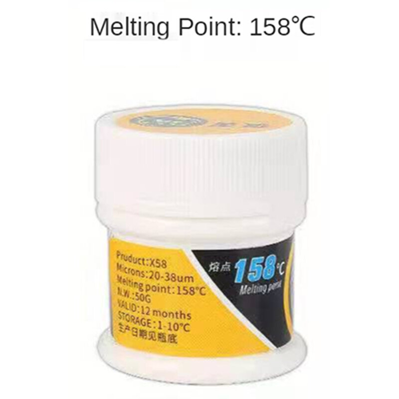 1pcs Middle Layer Low Temperature 158℃ Chip 183℃ Lead-Free Solder Paste Suitable For Motherboard Middle Layer And Chip Repair