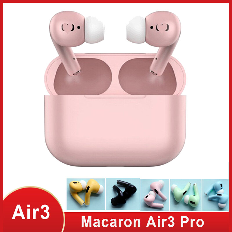 2020 Macaron Air3 Pro TWS 무선 이어 버드 블루투스 이어폰 헤드셋 스마트 터치 에어 이어 버드 ARI Pro 3