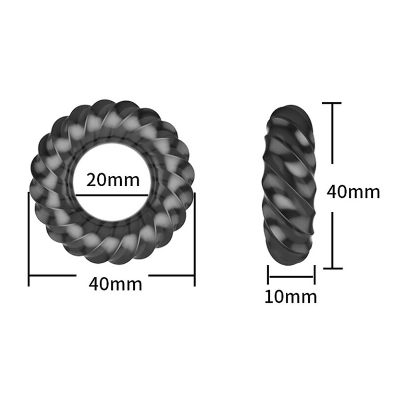 Ejaculation de retard exvoïde anneau de pénis fort Scrotum noir lier Silicone médical élastique anneau de coq jouets sexuels pour l'érection des hommes