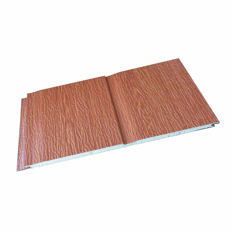 50 Sqaure Meter 16mm * 380mm * 3800mm Polyurethan Sandwich Panel Metall Abstellgleis Außen Innenwandverkleidung