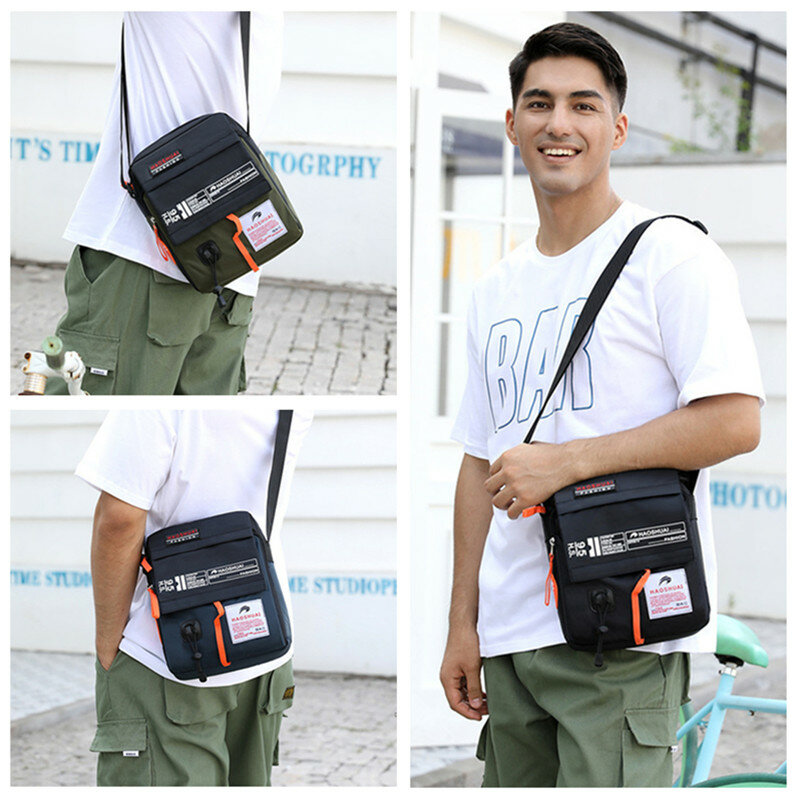 2024 New Style Shoulder Bag Fashion Messenger Outdoor Sports Travel Backpack Lightweight Nylon Waterproof Backpack