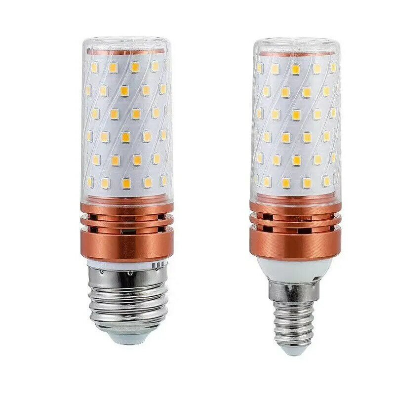 LED 램프 E27 E14 옥수수 전구, 80LED, SMD2835, 220V, 20W LED 램프, 홈 장식 샹들리에, 촛불 조명
