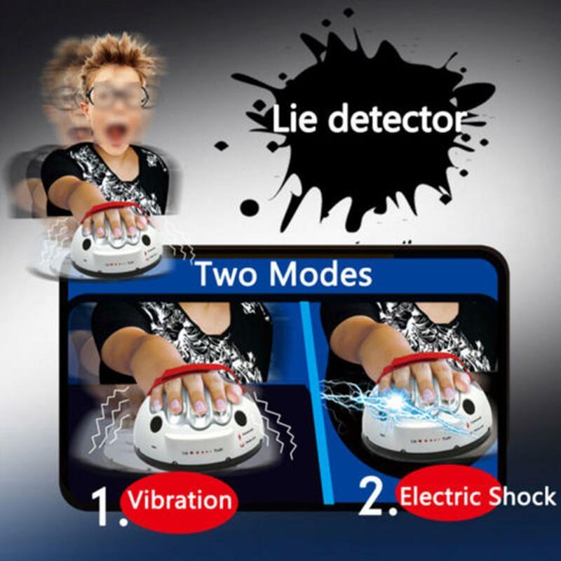 Polygraph Lustige Einstellbare Erwachsene Polygraph Test Elektrische Schock Liegen Detektor Schockierend Lügner wahrheit oder Wagen Spiel konsolen