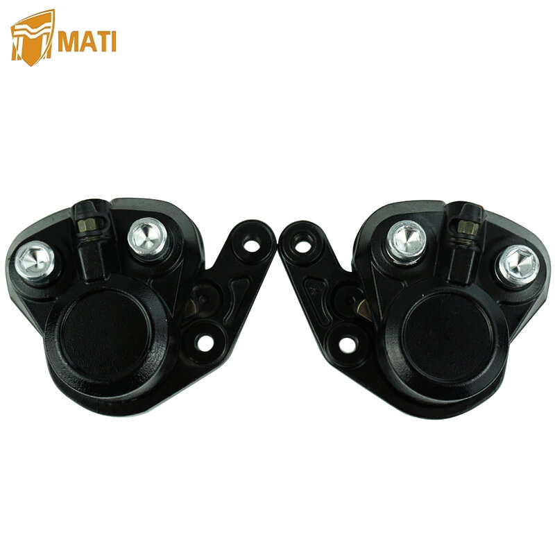 Mati Left Right Front Brake Caliper Assembly Disc Calipers for Kawasaki Z1 Replacement 43041-004 43041-008 with Pads