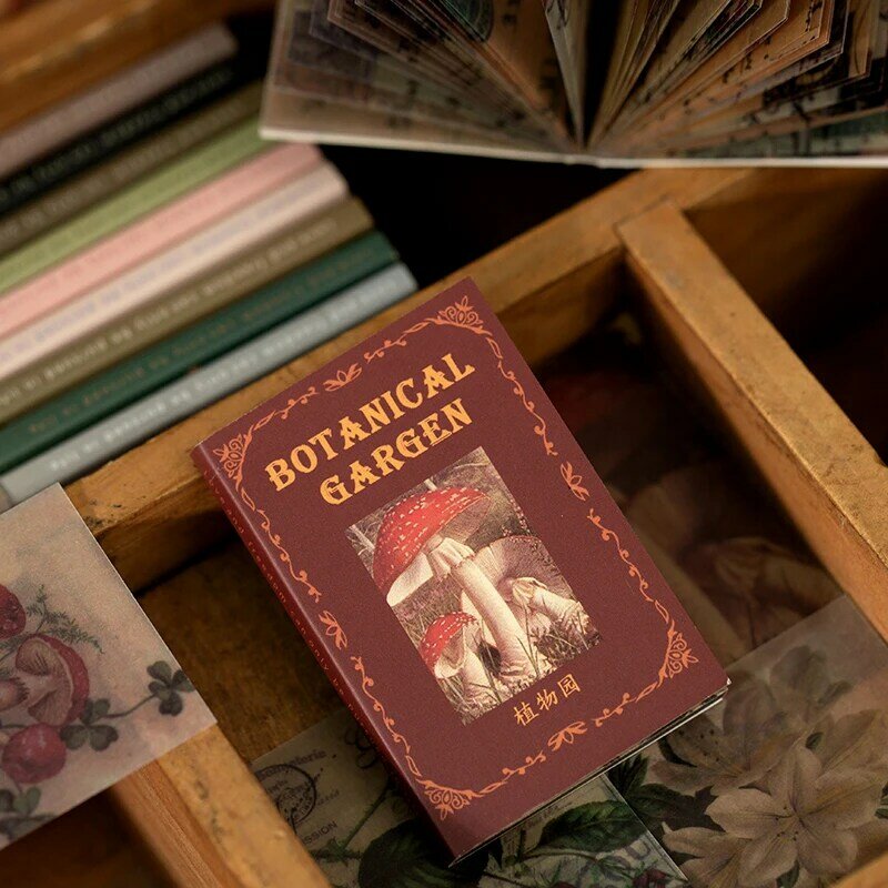 Yoofun 50 Cái/gói Vintage Shanggu Chất Liệu Mờ Giấy Giấy Quỳ Vật Có Hoa Cho Viên Đạn Journaling Thêu Sò Deco