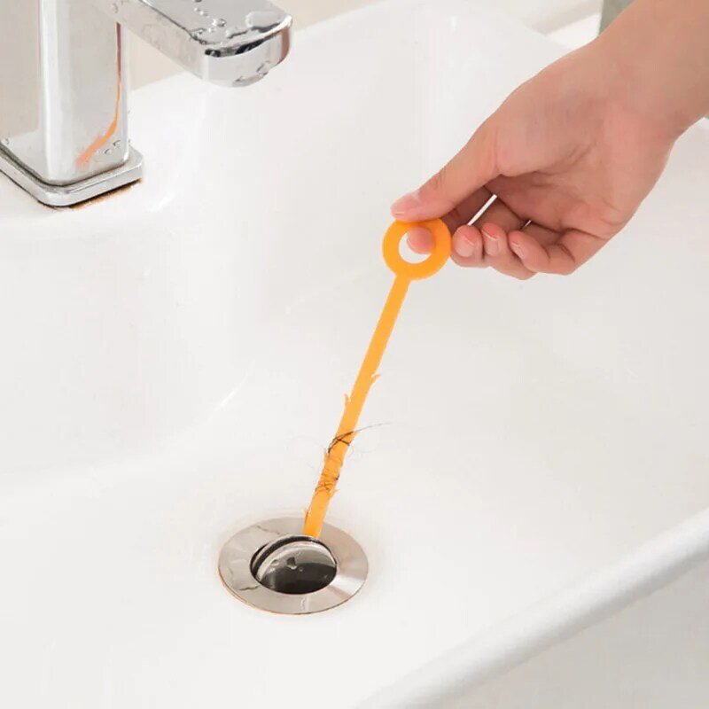 3 szt. Hak do czyszczenia zlewu kuchenne do kanalizacji rurka sprężynowa do pogłębiania włosów narzędzie do usuwania zlewu urządzenia do oczyszczania odpływów 47.5cm