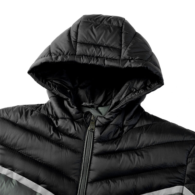 Hooded Bubble Parkas Men Casual Warm Windproof Outdoor Slim Fit Mens Jackets and Coats New Winter Fashion Coat Men