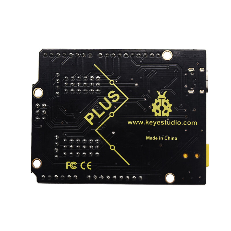 ¡Nuevo! Keyestudio-Placa de Control de desarrollo PLUSUNO con interfaz tipo C + Cable USB, Compatible con Arduino Uno R3