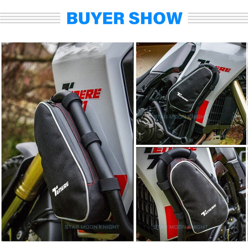 Fit For YAMAHA TENERE 700 Tenere700 XTZ 700 T700 2019 - Motorcycle Frame Crash Bars Waterproof Bag Repair Tool Placement Bag