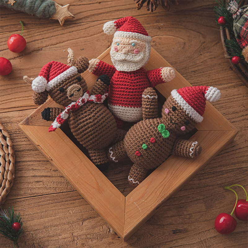 Санта-Клаус, Рождественская кукла, элемент для дома, лось, рождественские украшения, детская погремушка, Рождество для детей, рождественский подарок