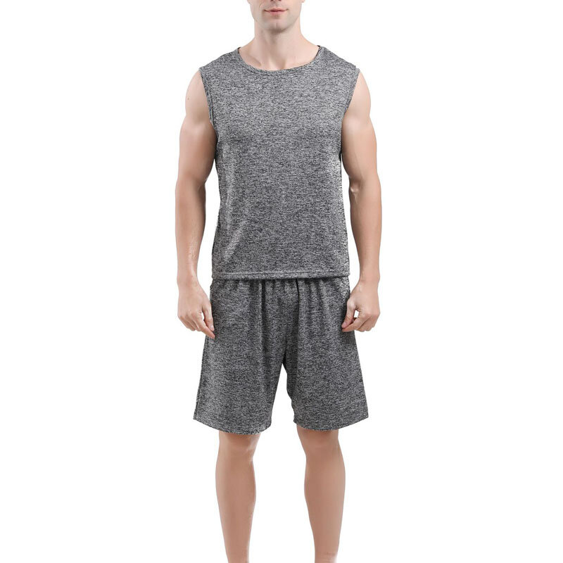 Summer men 7XL busto 180cm Vest set 5XL 6XL gilet allentato di grandi dimensioni con pantaloncini 5 colori