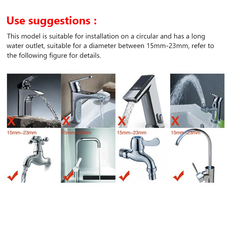 2022 New 1PC Useful Water Saving Flexible Sink Tap Sprayer Adjustable Faucet Adapter Nozzle Kitchen Facilities High Quality