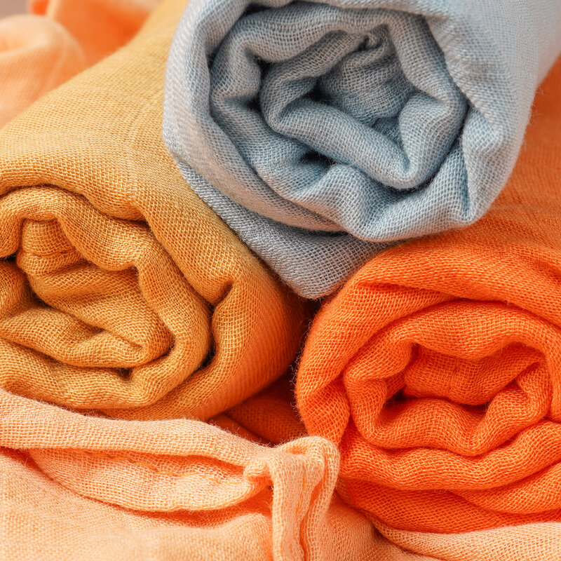 Kangobaby-Conjunto de 5 piezas de muselina de algodón y bambú, manta multifuncional para eructar para bebé