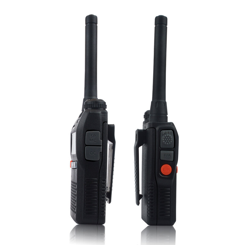 2 ชิ้น/ล็อต Baofeng walkie talkie UV-3R Dual Band MINI VOX วิทยุ FM แฮนด์ฟรี