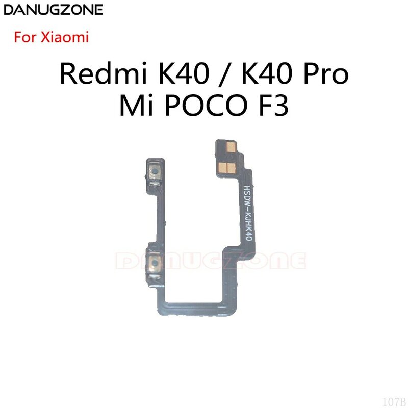 Volume Mute Switch Button Flex Cable For Xiaomi Redmi K40 / K40 Pro / Mi POCO F3