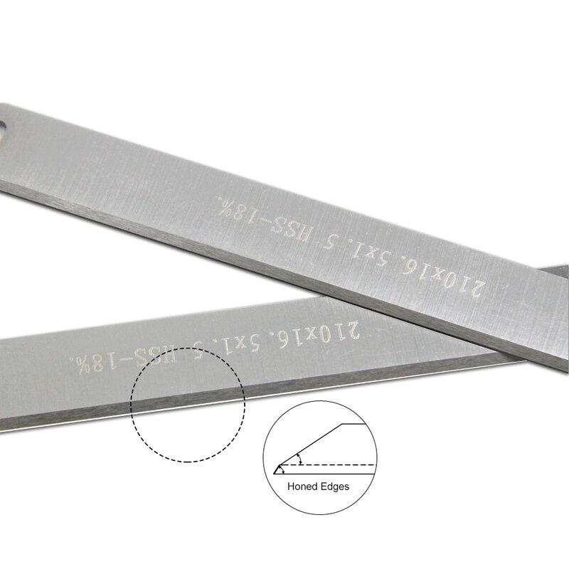 TASP-HSS Espessura plaina lâminas, faca de madeira, peças para madeira, 8 ", 210mm, 210x16,5x1,5mm, Bosch TC-SP 204