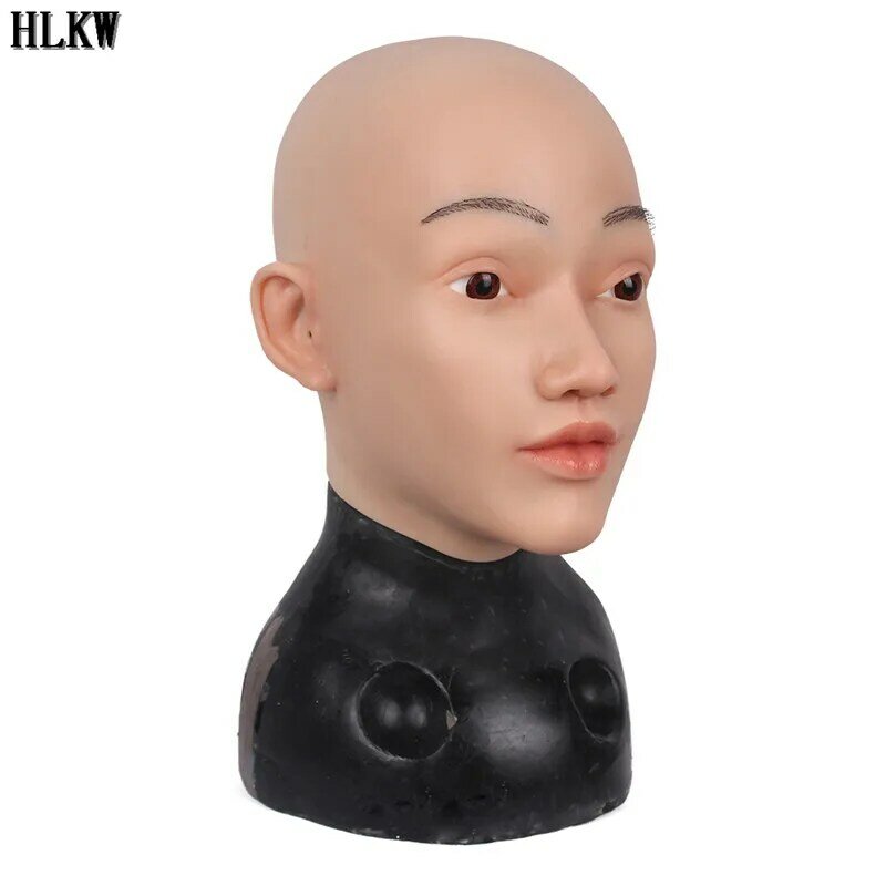Sexy Female Face Mask Silicone Mascarilla For Crossdresser Transgender Male To Female Clearance Item Mask For Party Cosplay Mask
