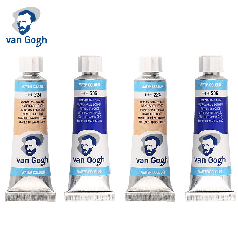 Van Gogh 40 colori tubo per pittura ad acquerello professionale blu verde 10ml acquerello per pittura Aquarel Aquarelle Art Supplies