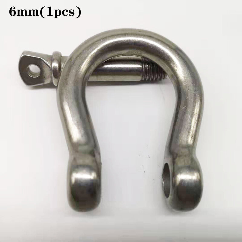 M6, 1pcs STAINLESS STEEL 304 BOW SHACKLE WITH SCREW