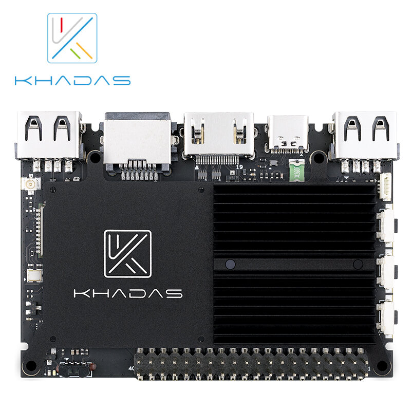 Khadas VIM1 기본 싱글 보드 컴퓨터, Amlogic S905X 쿼드 코어 개발 보드, ARM 64 비트 Cortex-A53 와이파이 AP6212 BT4.2 2 + 8GB