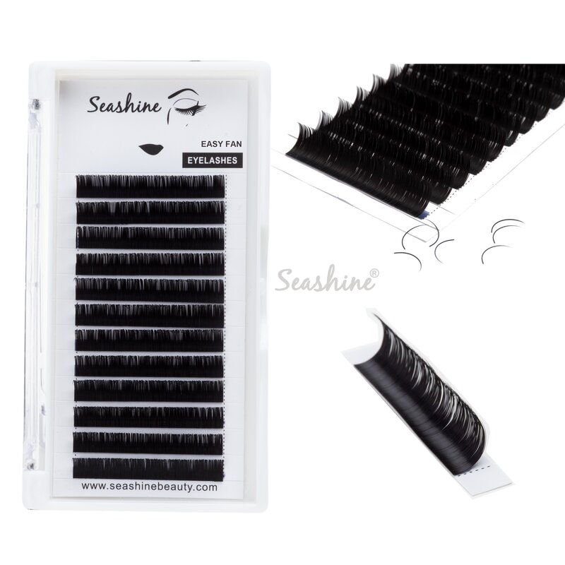 5 Trays Seashine Faux Mink Lashes Individual Eyelash High Quality Soft Natural Light False Eyelashes Extension Back to School