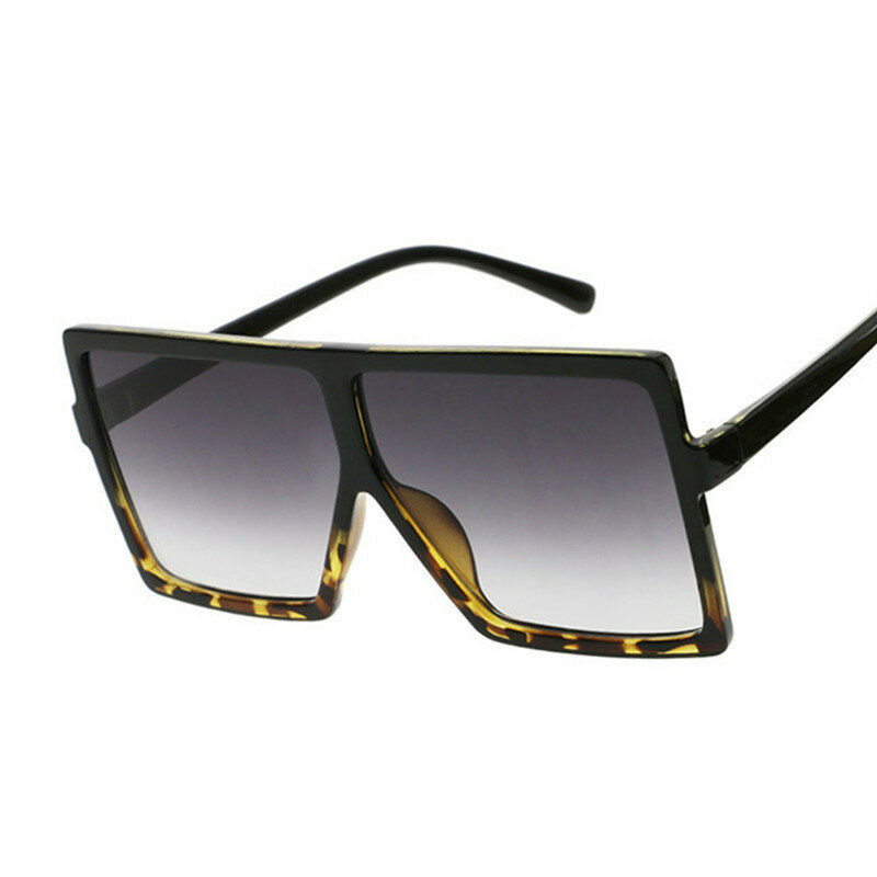 Vintage Grote Vierkante Zonnebril Vrouwen/Mens Goggles Oversize Zonnebril Vrouwelijke Mode Beroemde Merk Black Eyewear Gafas De Sol