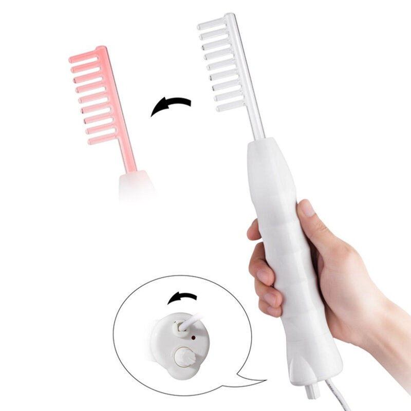 2018 NEW Portable High Frequency Straight hair comb D'arsonval Skin Tightening Acne Spot Remover Device
