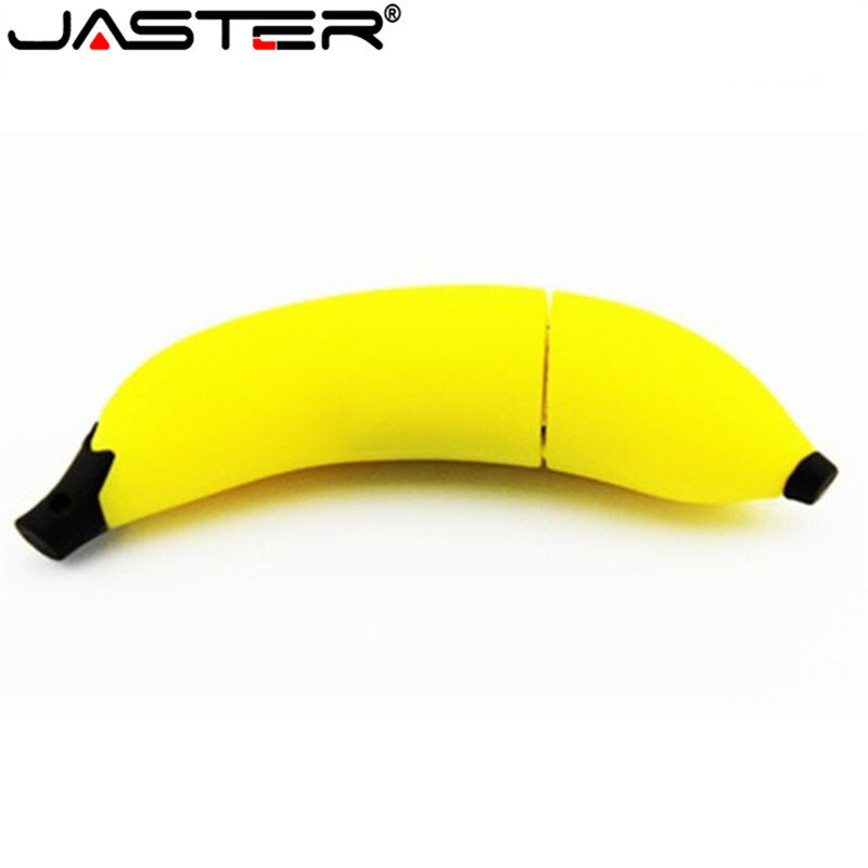 JASTER-Unidad Flash USB 2,0, pendrive creativo tipo Banana, de 4GB, 8GB, 16GB, 32GB, 2,0