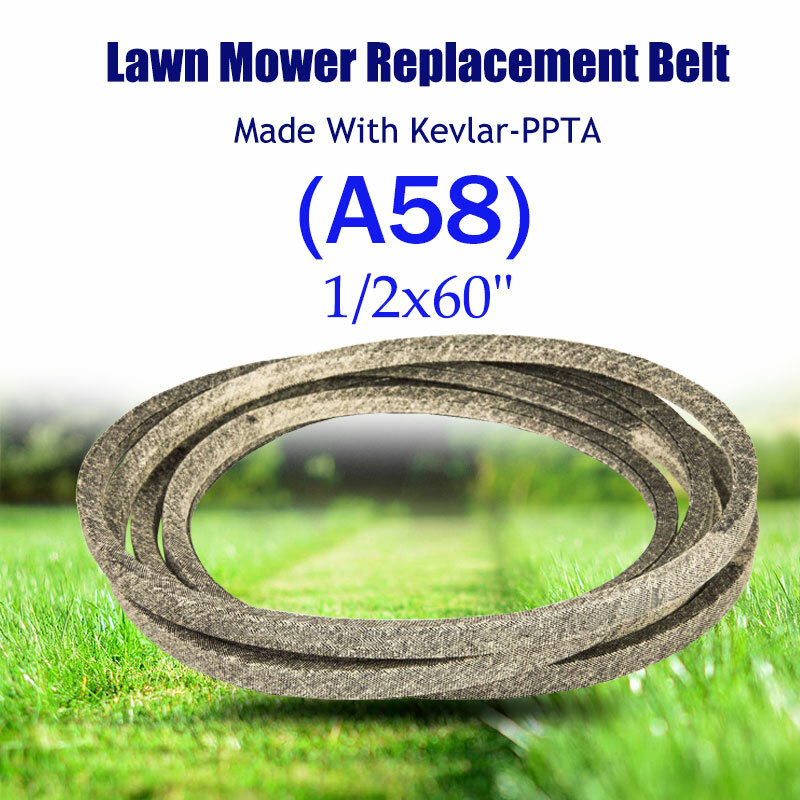 Make with Kevlar Lawn Mower Belt 1/2x60" A58 For AYP HUSQVARNA John Deere MKFLGBB2A58R15 539103241 M88184 M77988 7540644