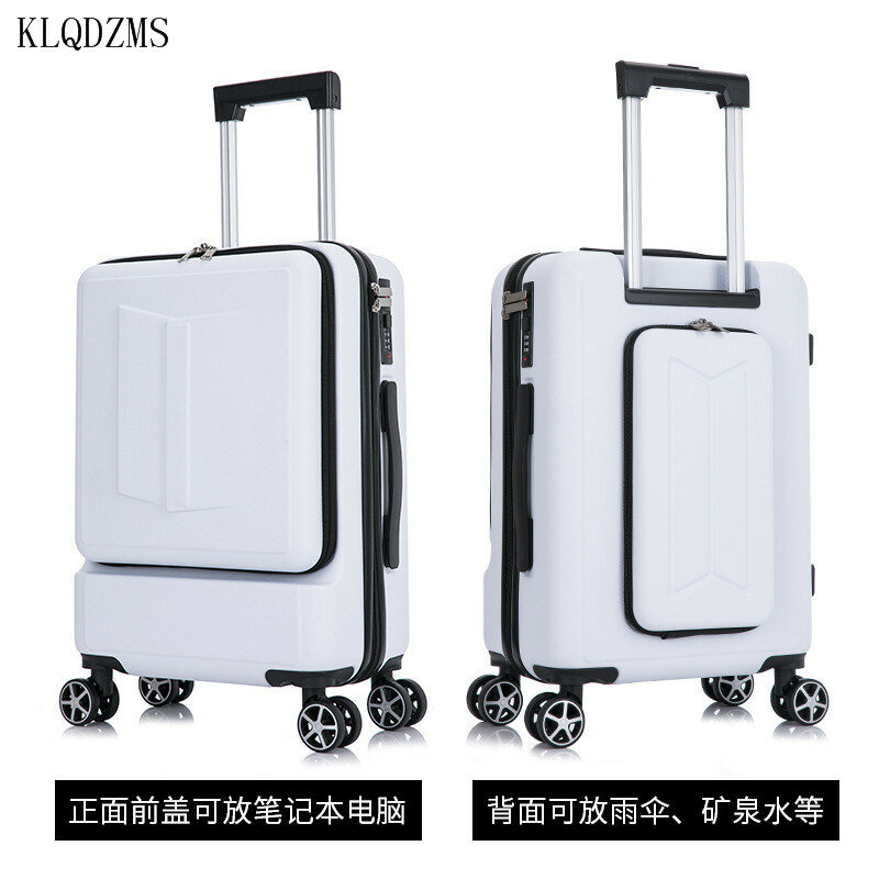 Klqdzms bagagem de negócios computador de embarque mala de viagem masculina e feminina caixa de senha de rolamento de cabine de 20 polegadas