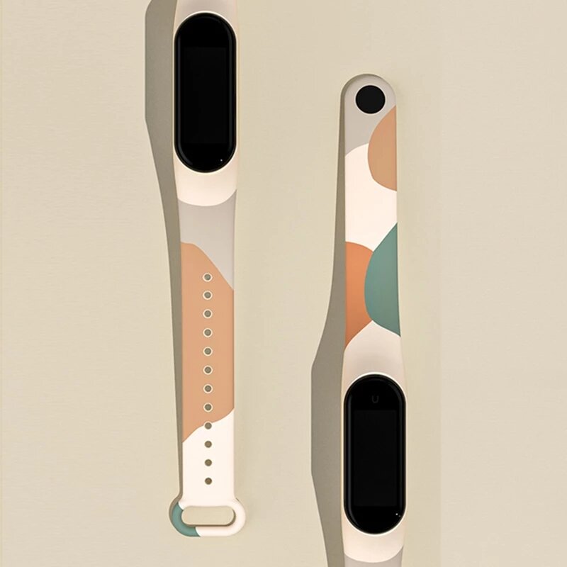 สายนาฬิกาสำหรับ Xiaomi Mi band 6 5 4 3สายนาฬิกาแนวสปอร์ตสายรัดข้อมือซิลิโคนสีสันสดใสสำหรับ amazfit band 5 miband 3 4 5 6