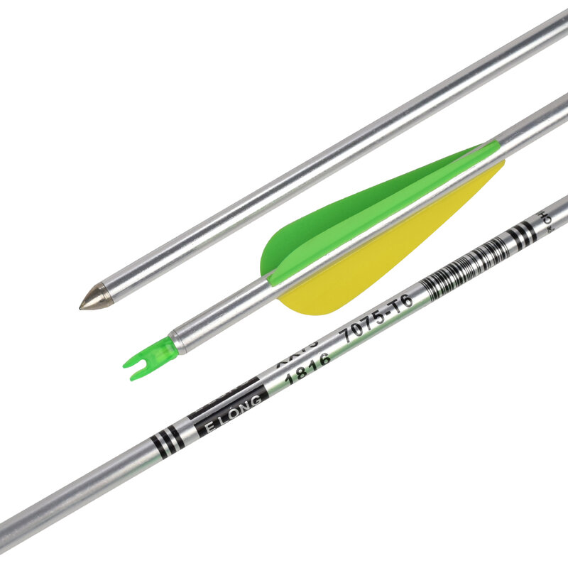 12PCS Aluminum arrow bow and arrow ELONG 30 inches TPU vanes 1816/1716/1616/1516  7075T6