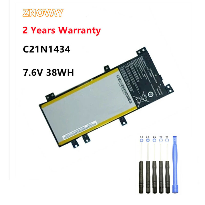 Znovay c21n1434 0b200-01540000 bateria para asus z550ma z450l z450u bateria do portátil c21n1434 7.6v 38wh